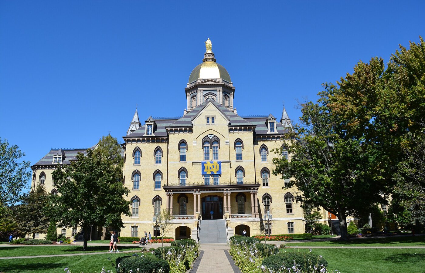 Golden Dome Main Building at University of Notre Dame