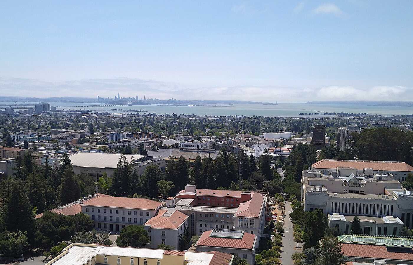 Sather Tower and Memorial Glade at the University of California, Berkeley