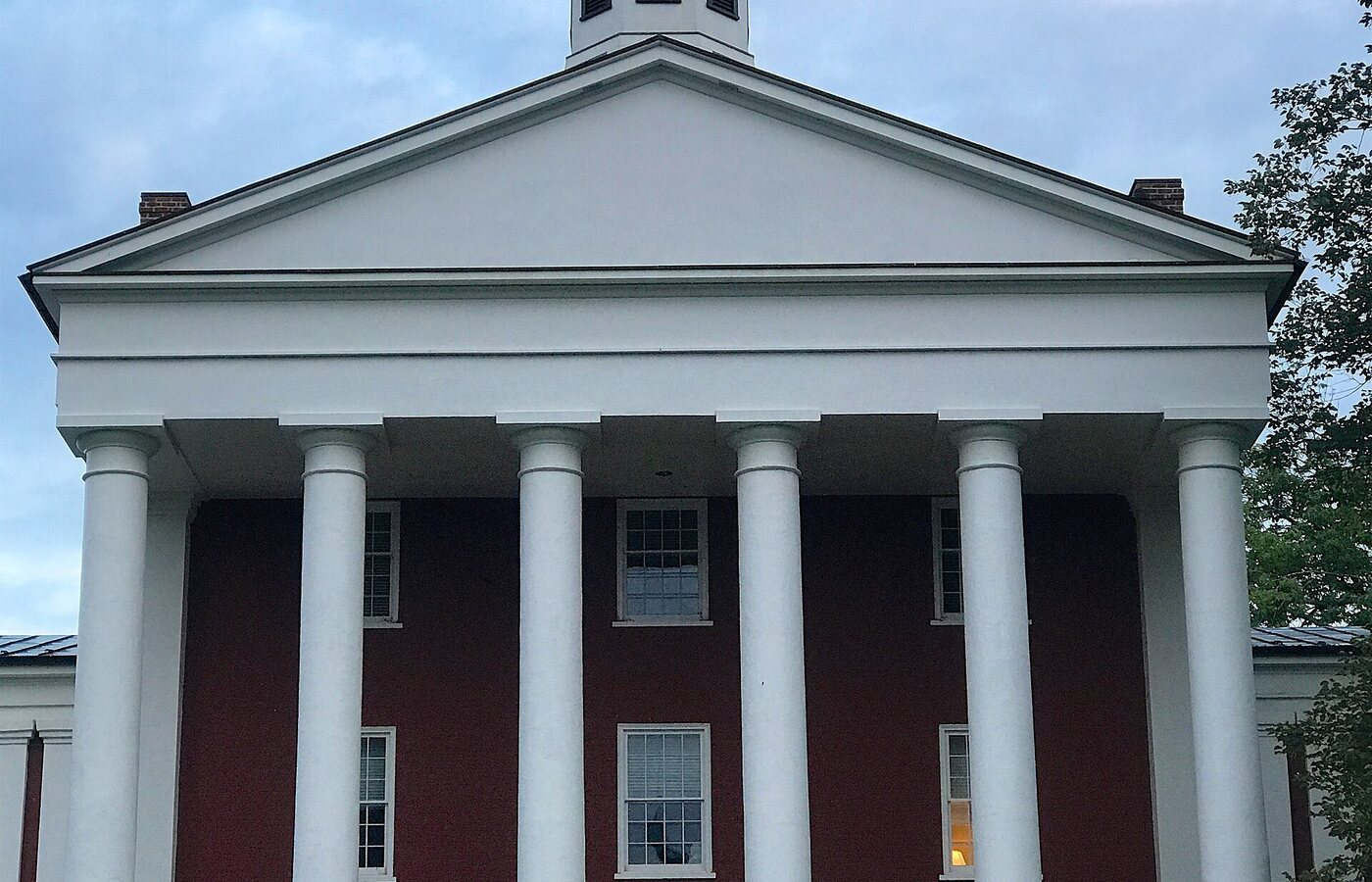 Washington Hall and the Colonnade at Washington and Lee University
